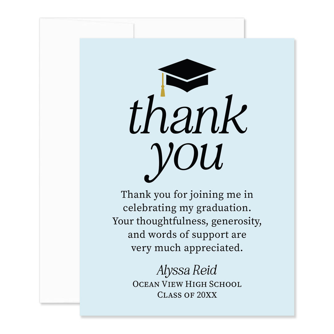 Graduation Cap Thank You Notes