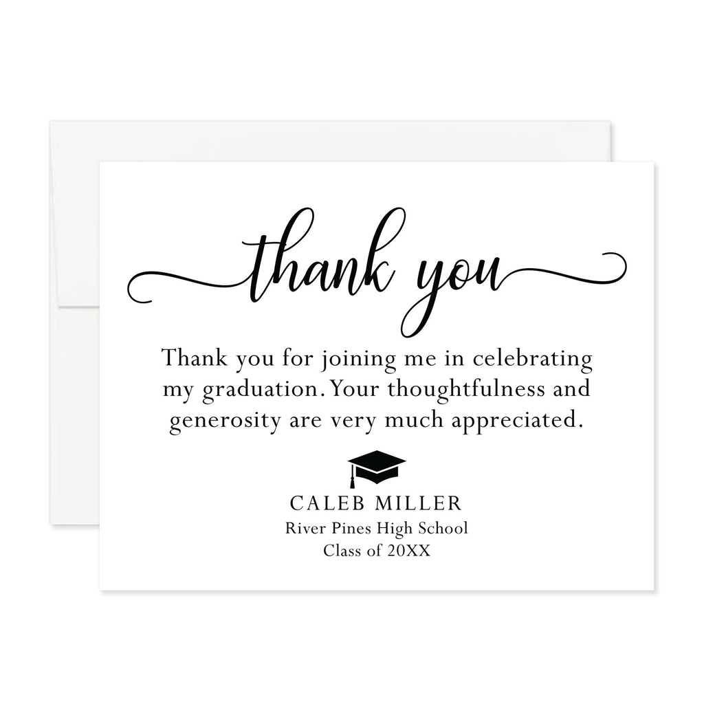 grad card thank you notes Modern Black and White Graduation Cards – HelloLoveGoods make sure you extend Assassin Godzilla Mtg Card Color:Photon