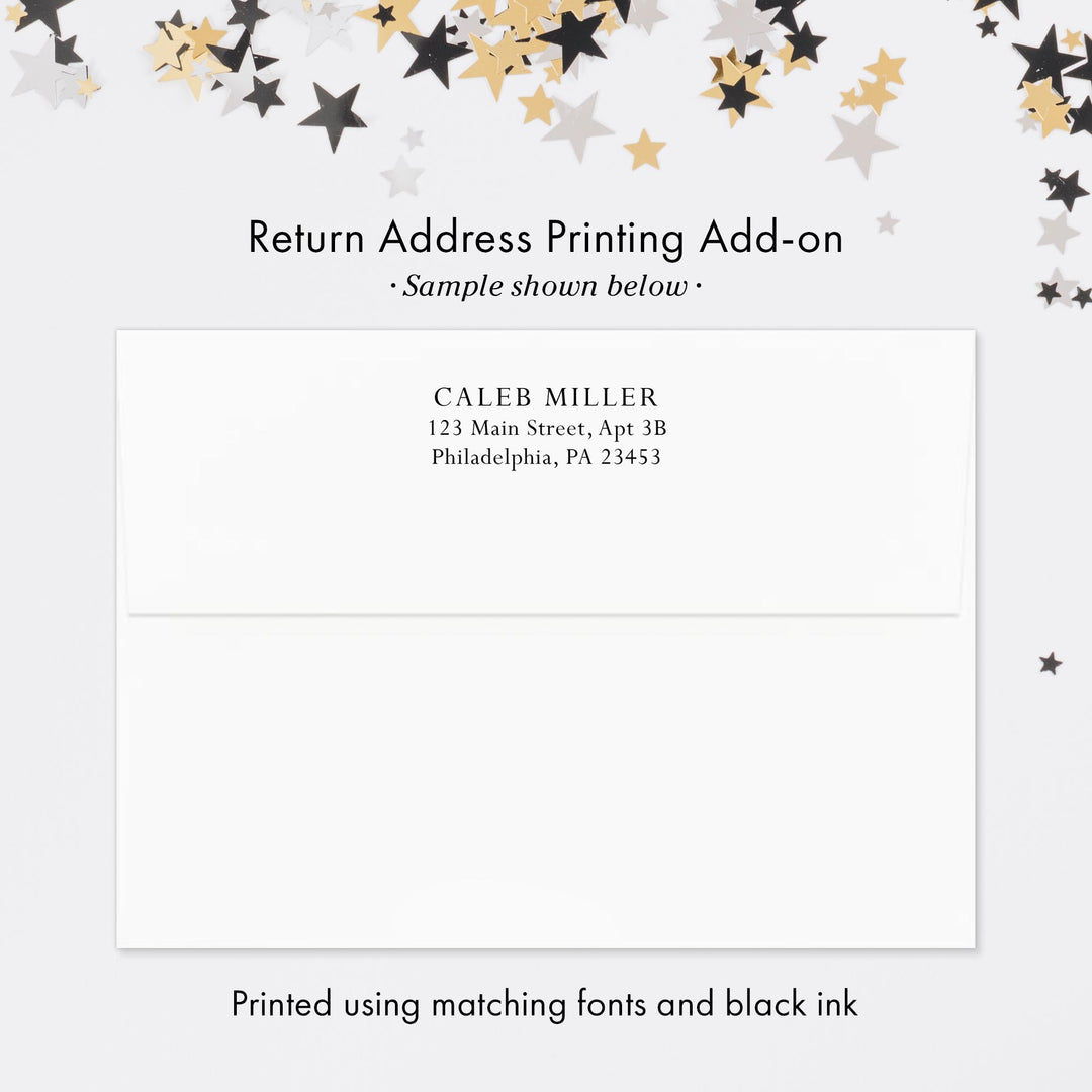 Modern Black and White Graduation Thank You Cards