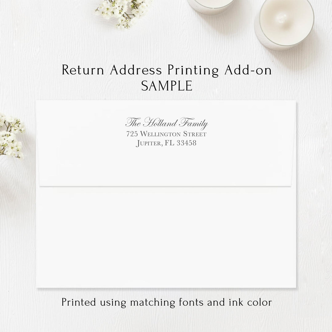 envelope printing option 