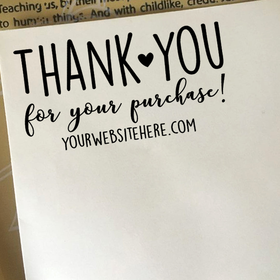 Thank you for your purchase stamp