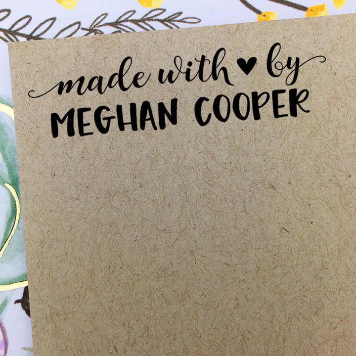 Made with love stamp for crafters