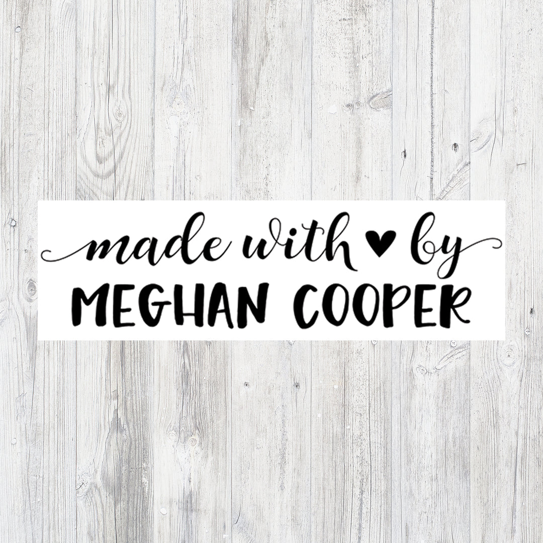 Personalized Made With Love By Stamp
