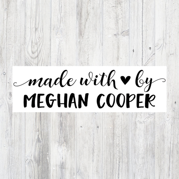 Personalized Made With Love By Stamp