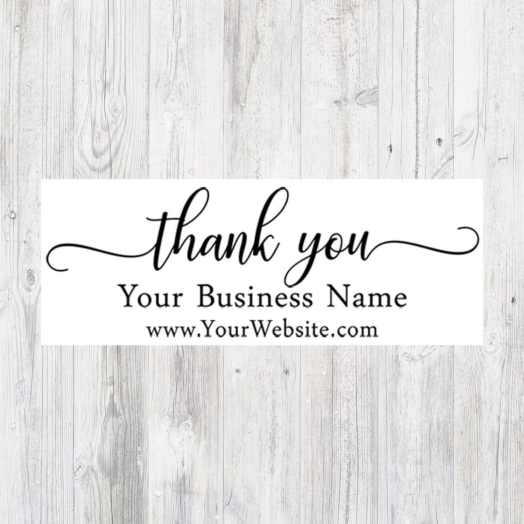 Personalized Thank You Stamp with Business Name