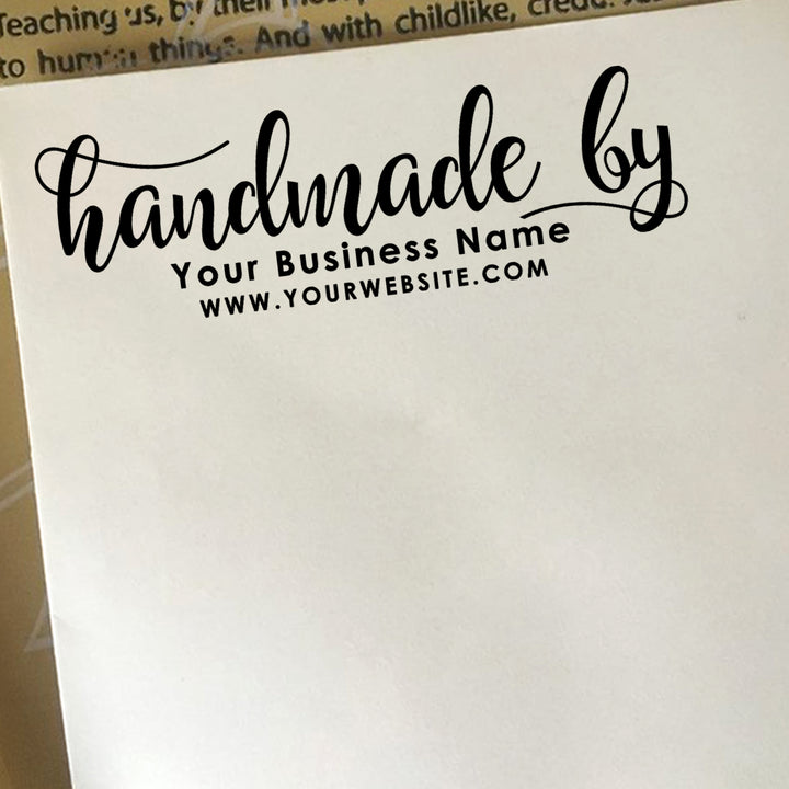 Custom Handmade by Stamp with Website