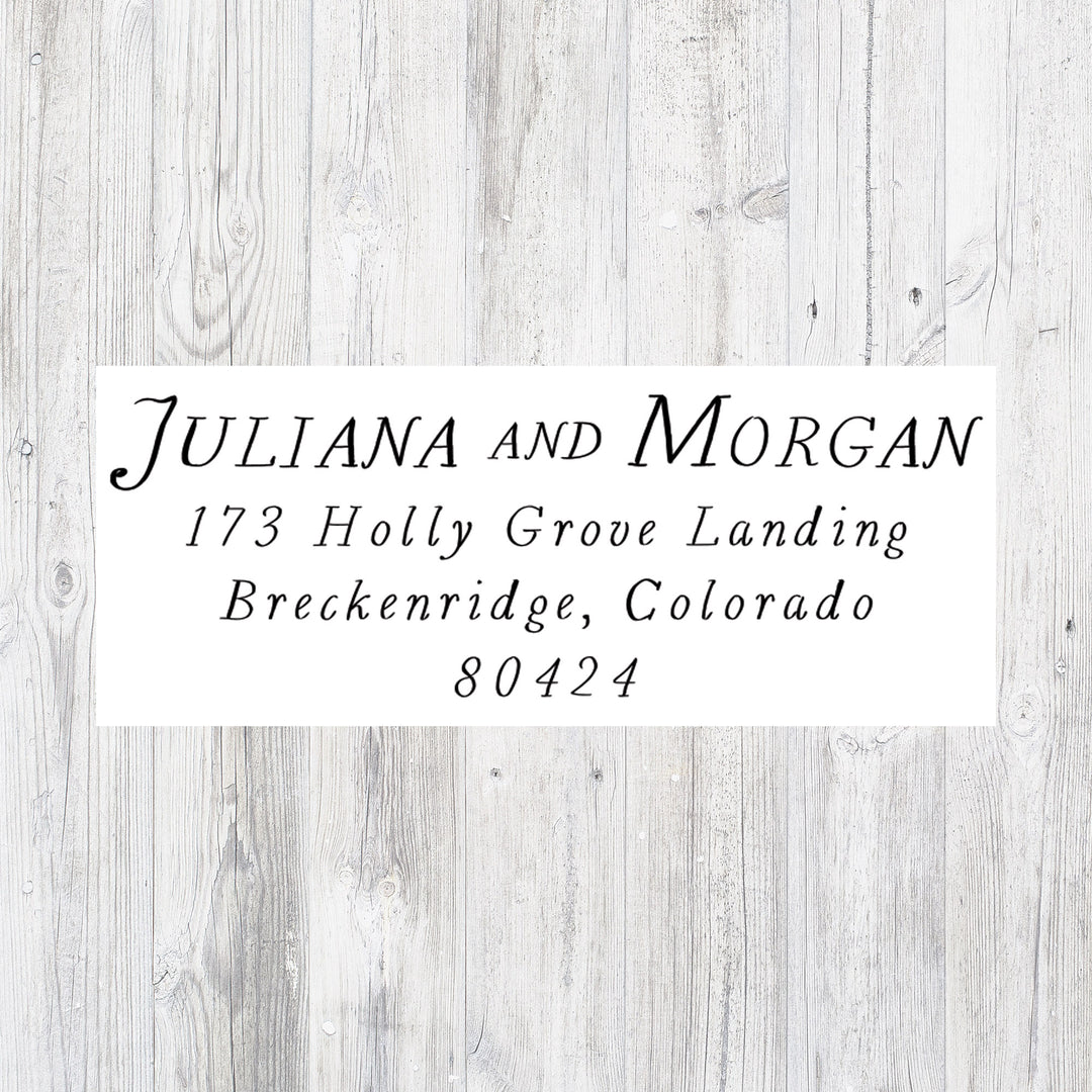 Return Address Stamp, Personalized Wedding Stamp
