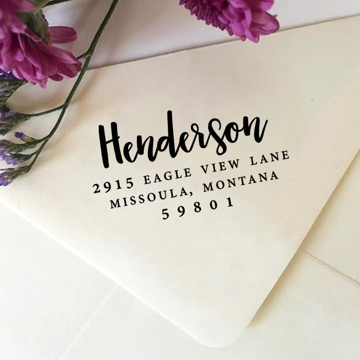 Custom Return Address Stamp, Personalized Self-Inking or Wooden Stamp