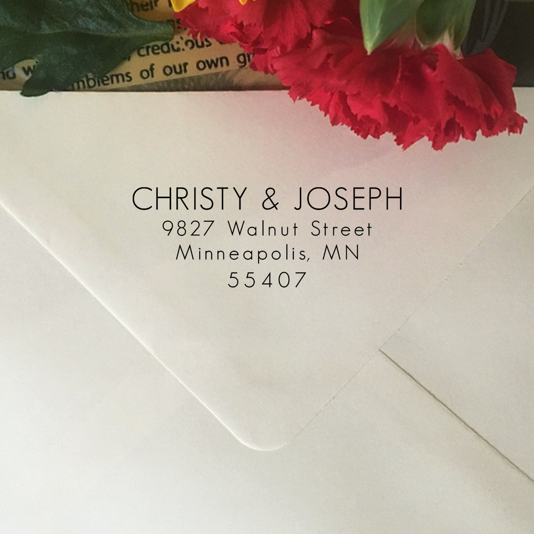 Return Address Stamp, Custom Modern Address Stamp