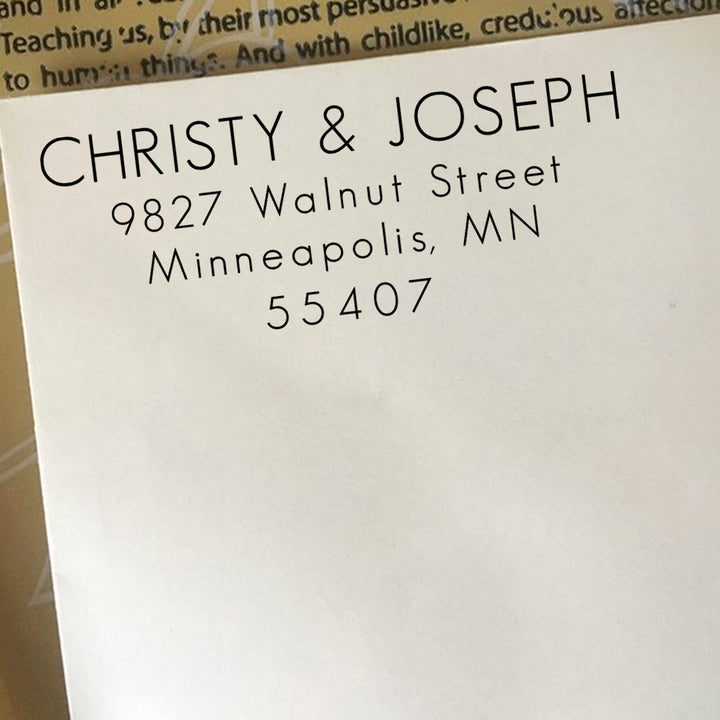 Return Address Stamp, Custom Modern Address Stamp