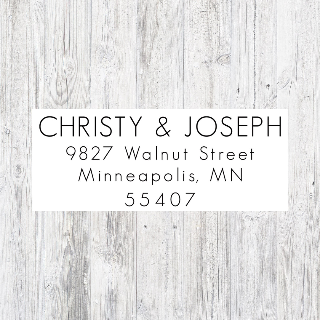 Return Address Stamp, Custom Modern Address Stamp
