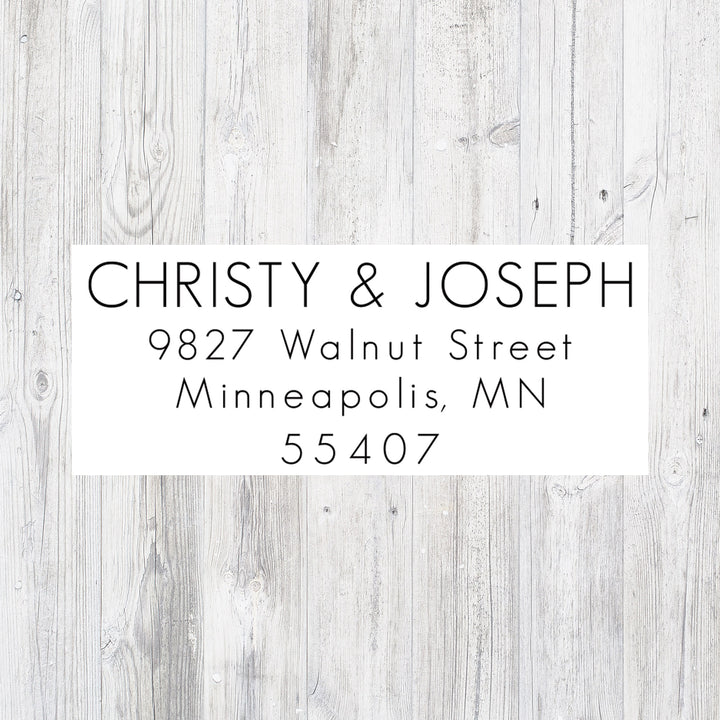 Return Address Stamp, Custom Modern Address Stamp