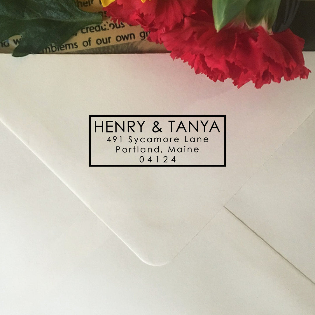 Return Address Stamp, Custom Wedding Address Stamp