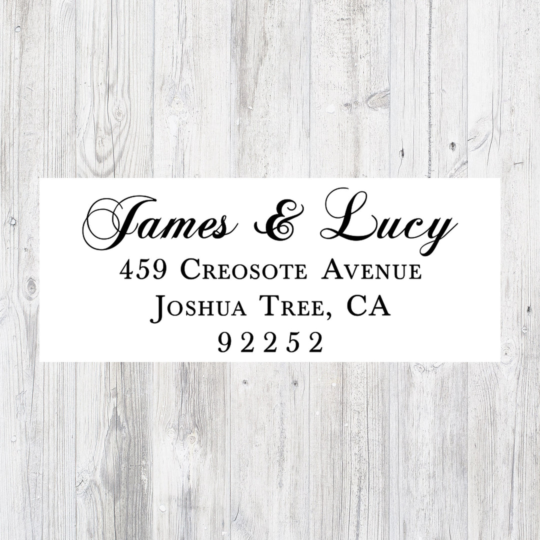 Custom Return Address Stamp, Wedding Address Stamp