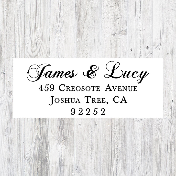 Custom Return Address Stamp, Wedding Address Stamp