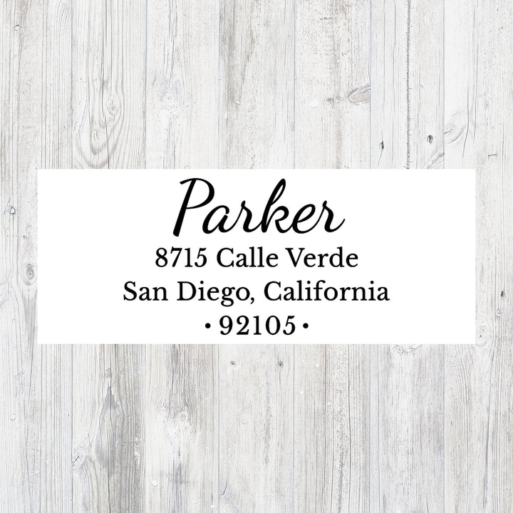 Return Address Stamp, Custom Address Family Name Stamp