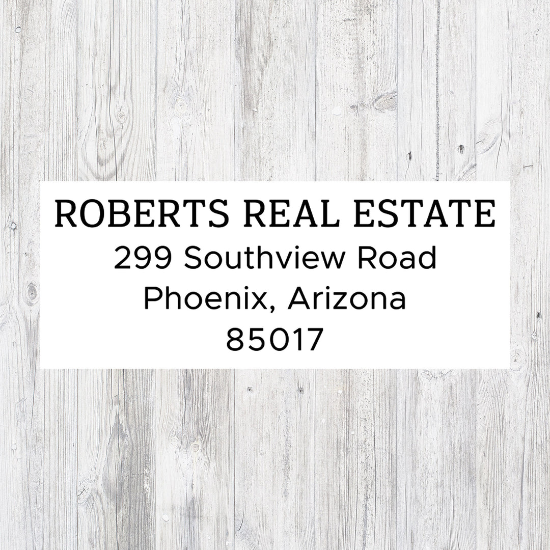 Custom Business Address Stamp, Personalized Company Name Stamp