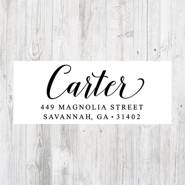 Custom Return Address Stamp, Elegant Wedding Stamp