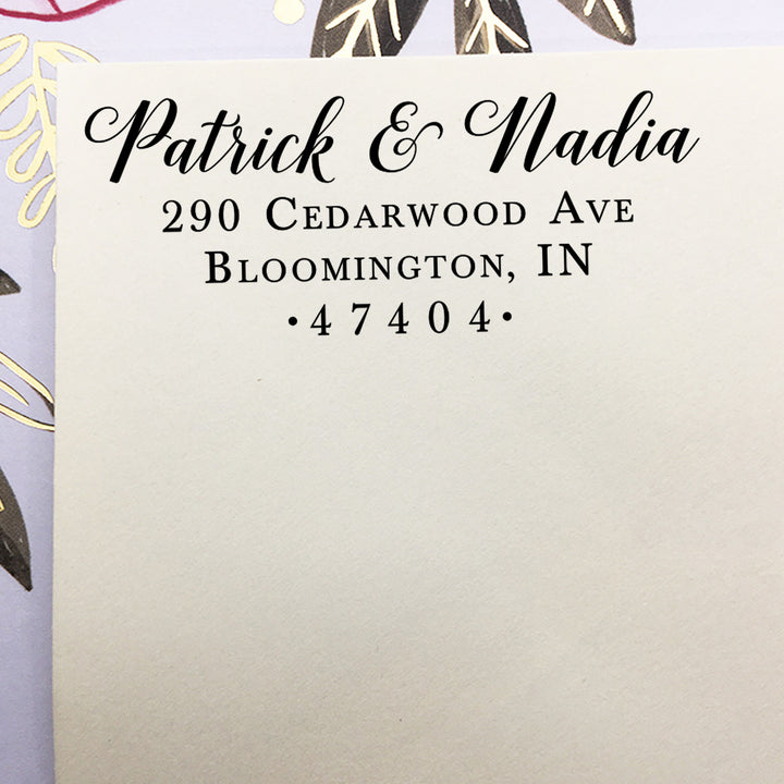 Custom Wedding Return Address Stamp