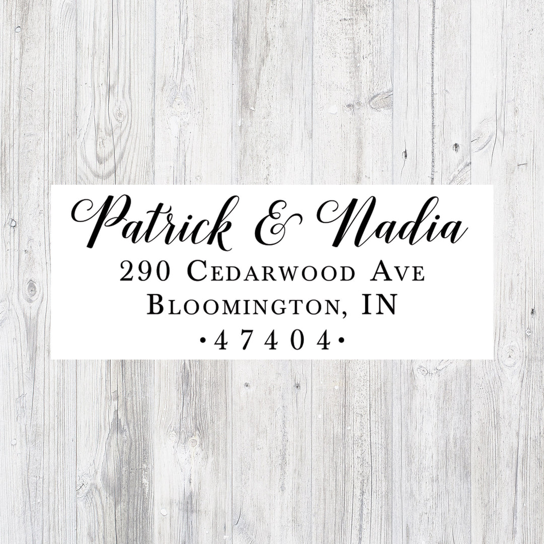 Custom Wedding Return Address Stamp